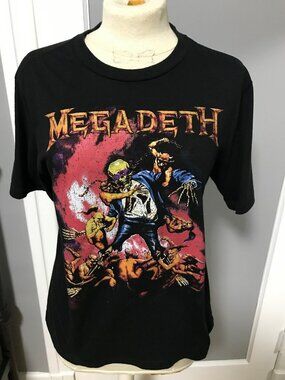 Megadeth T-Shirt MEDIUM (not vintage) Thrash Heavy Metal Dave Mustaine Metallica